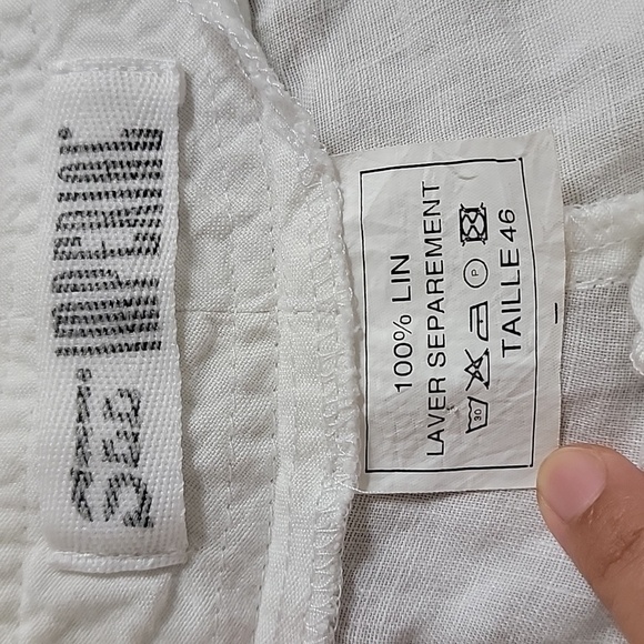 Men's See Imperial Linen Pants, White, Size 46 EUC - Picture 2 of 8